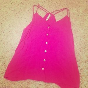 Button up Tank Top (Pink)