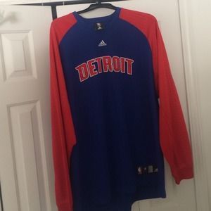 Detroit Adidas Warm Up Shirt