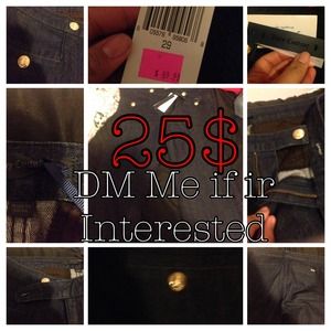 Juicy couture sailor dark rinse pants