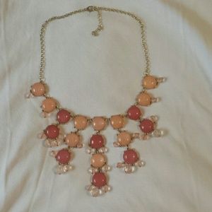 Peach and coral necklace