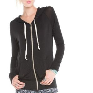 Brandy Melville black zip hoodie