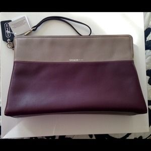 Coach Large Borough Clutch Retro in Colorblock