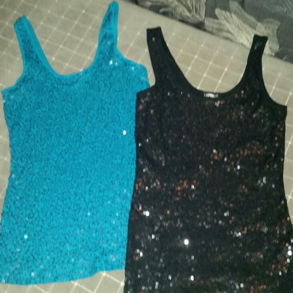 Express sequin tanks