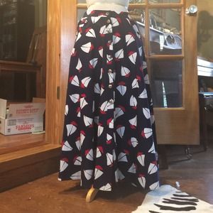 Howard Wolf Red White & Blue Sailboat skirt