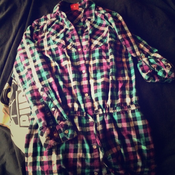 Puma Long Flannel snap button checkered Shirt