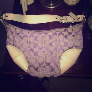 Purple Coach purse