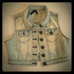 Highway Jeans (Jean button up vest) Size small