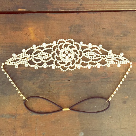 Beautiful diamond floral headband