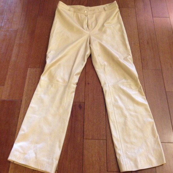 Gorgeous St John lambskin leather pants.