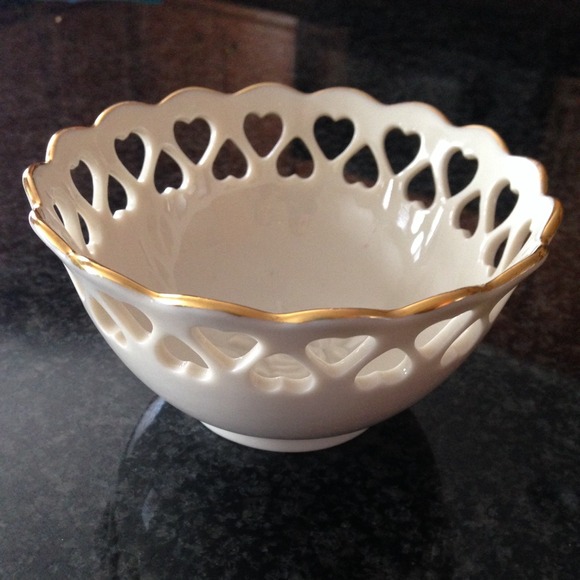 Lenox China heart bowl