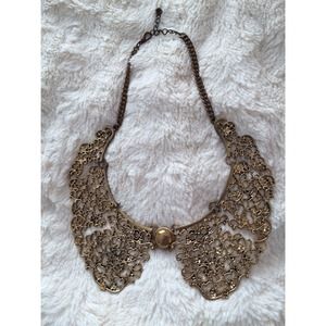 Gold statement necklace Charlotte Russe