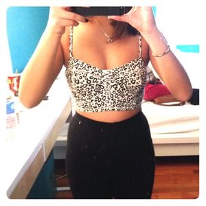 Cheetah print bralette