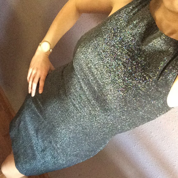 Glitter Grey Cocktail Dress