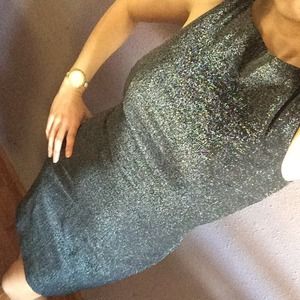 Glitter Grey Cocktail Dress