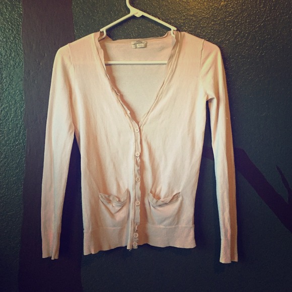 Light pink Madewell cardigan