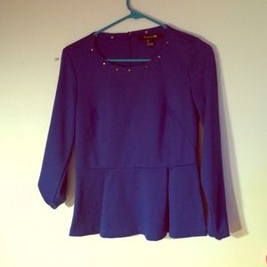 Studded peplum shirt