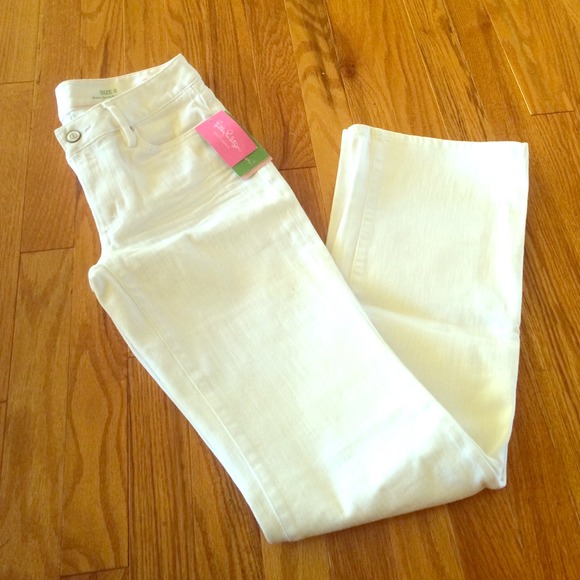 lilly pulitzer NWT white denim