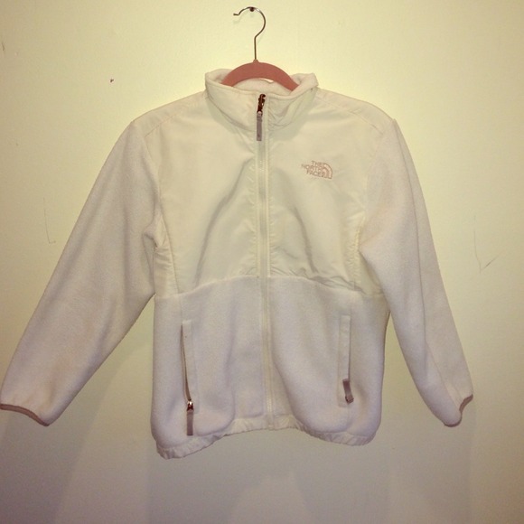 White fleece North Face
