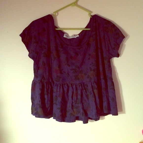 Peplum floral shirt