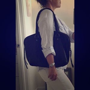 Leather black purse