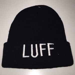 luff black cuffed beanie