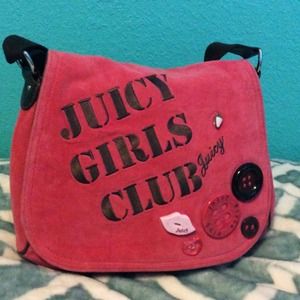 Beautiful coral Juicy Couture messenger bag