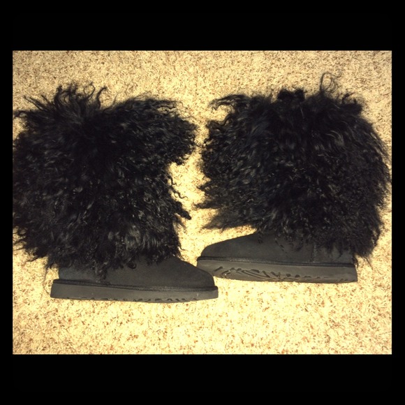 Ugg furry  tall boots