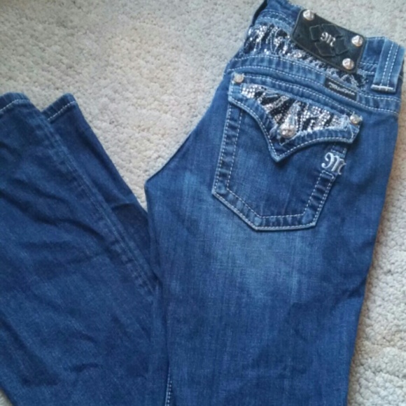 Size 28 zebra Miss Me jeans
