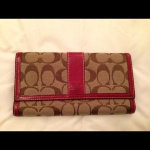 Authentic coach wallet