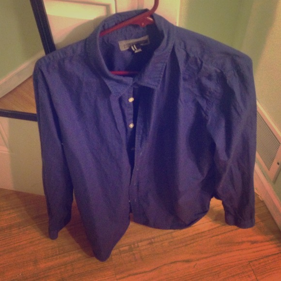 Blue Forever 21 Men's Button Up
