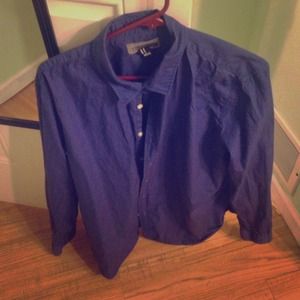 Blue Forever 21 Men's Button Up