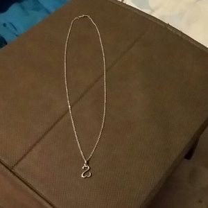 Open heart necklace