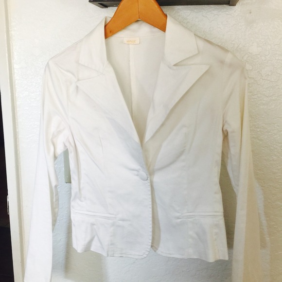 White cute blazer