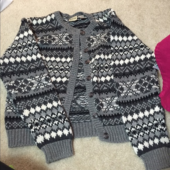 Thick cardigan sweater