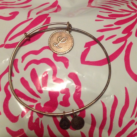 Alex and Ani "L" Gold Bracelet