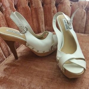 5 1/2 inch heels White by Steve Madden