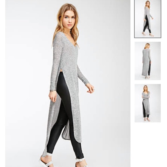 Like forever 21 High slit maxi dress/ 3/4 sleeve