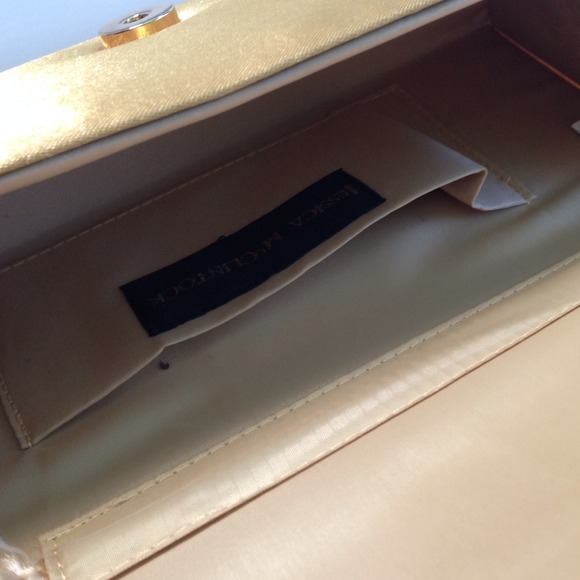 NWOT Jessica McClintock Satin Clutch - Picture 4 of 4