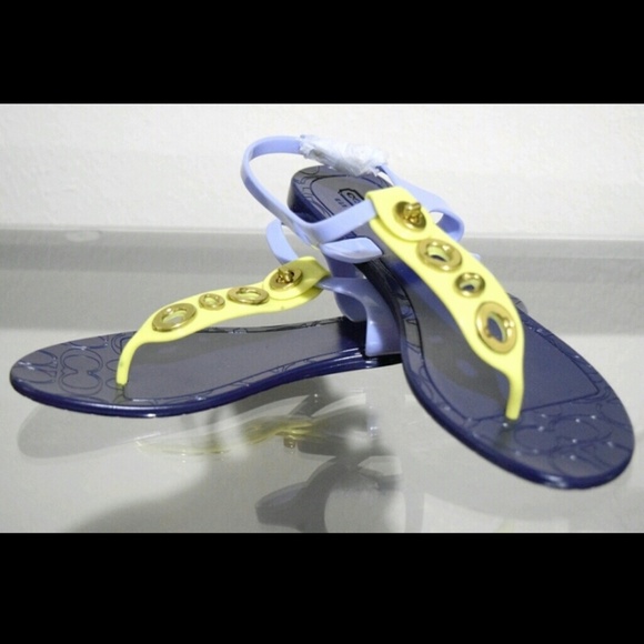 Coach Multicolored Jelly Sandals