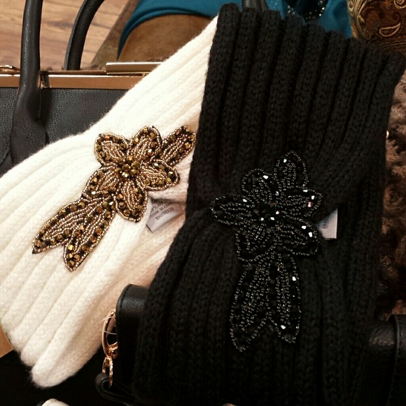 ON HOLD! Black AND white Beaded Headbands