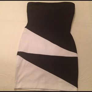 Black & White Tube Dress