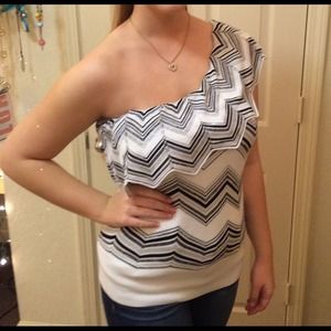 Never worn one shoulder sweater top