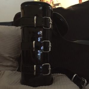 Black Tubular ADDICTED Purse