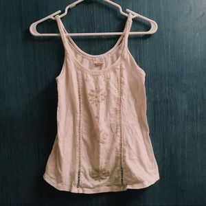 White beaded tank