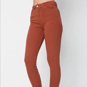 American Apparel high-waisted jeans