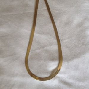 Gold plated choker style necklace
