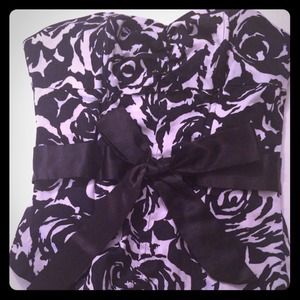 Black & white tube top