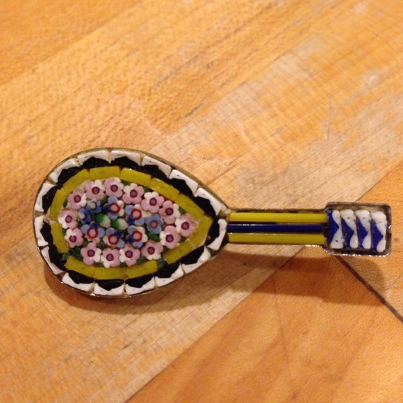 Italy Jewelry - Micromosaic pin