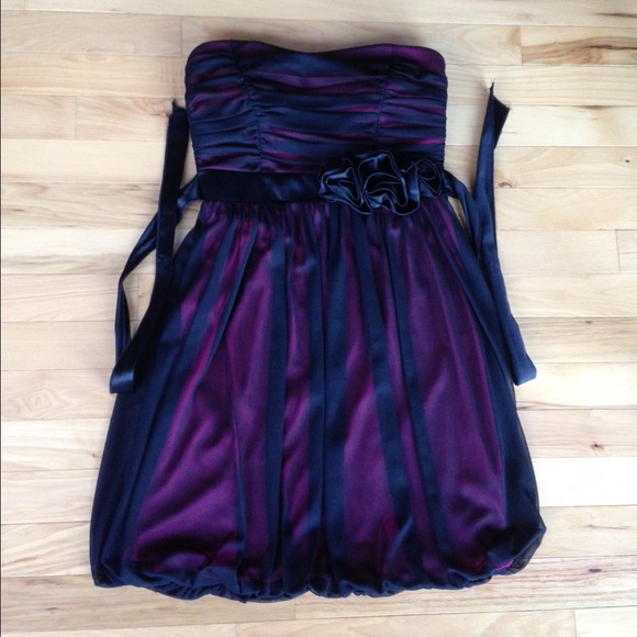 Formal Homecoming dress black and pink