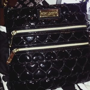 BetseyJohnson black hearts cross body!